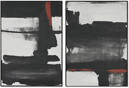 Schilderij Home ESPRIT Abstract Stads 100 x 4 x 140 cm (2 Stuks)