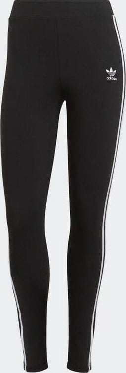 adidas Classics 3-Stripes - Dames Legging - 92% Katoen - Zwart/Wit