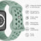 imoshion Sport⁺ bandje - Geschikt voor Apple Watch 1, 2, 3, 4, 5, 6, 7, 8, 9, 10 (42 mm), SE - 38/40/41 mm - Light Green & Green - S/M
