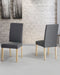BROADWAY - Eetkamerstoel - Grijs - Polyester