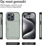 iMoshion Hoesje Geschikt voor iPhone 15 Pro Hoesje - Ruimte voor 2 pasjes - iMoshion Backcover met pasjeshouder - Donkergroen