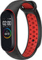 iMoshion Bandje Geschikt voor Xiaomi Mi Band 3 / 4 - iMoshion Siliconen sport band met inkliksysteem ronde drukknoop - Zwart