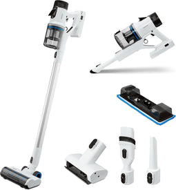 MEDION MD12049 - P350 W steelstofzuiger - snoerloos zakloos cycloontechnologie HEPA H13 LED-touchdisplay - wit