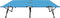 vidaXL - Ligbed - 2-persoons - inklapbaar - staal - blauw