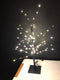 J-Line decoratie Kerstboom Kaal - metaal - zwart - small - LED - kerstversiering