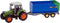 Dutch Farm Serie Tractor groen + Trailer 1:32