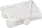 J-Line Plaid Pompom - fleece deken - polyester - wit - 170 x 130 cm - woonaccessoires