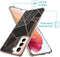 iMoshion Hoesje Geschikt voor Samsung Galaxy S21 Hoesje Siliconen - iMoshion Design hoesje - Zwart / Meerkleurig / Goud / Black Graphic