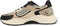 POSH by Poelman MACY - Dames Sneakers - Imitatieleer met mesh - Wit/beige (42)