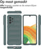 iMoshion Hoesje Geschikt voor Samsung Galaxy A33 Hoesje Siliconen - iMoshion EasyGrip Backcover - Donkergroen