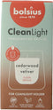 Bolsius - Clean Light - Geurkaars - Navulling - 2 stuks per verpakking - Cedarwood & Vertiver