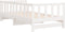 vidaXL - Slaapbank - met - onderschuifbed - 80x200 - cm - massief - grenenhout - wit