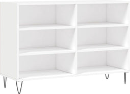 vidaXL - Dressoir - 103,5x35x70 - cm - bewerkt - hout - wit