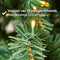 Nordlandia guirlande met verlichting - 270 cm - 35 warmwitte LED-lampjes - voor binnen en buiten