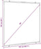 vidaXL - Projectiescherm - wandhangend - 89 - inch - 1:1