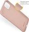 Accezz Liquid Silicone Backcover - iPhone 13 Mini - Schokabsorberend - Roze