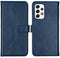 Selencia Galaxy A53 - Echt Lederen Bookcase - 3 Pashouders - Blauw