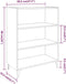 vidaXL - Dressoir - 69,5x32,5x90 - cm - bewerkt - hout - hoogglans - wit
