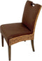 SVJ Eetkamerstoelen Vierkant - 59x45x91 cm - Rotan - Bruin - Set van 4