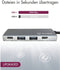 ICY BOX IB-HUB1428-C31 USB-C (USB 3.2 Gen 2) multiport hub 4 poorten Antraciet, Zwart