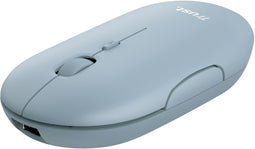 Trust Puck - Draadloze muis - Oplaadbaar - Stille knoppen - Blauw