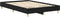 vidaXL - Bed - Frame - 140x190 - cm - Zwart - Eikenhout