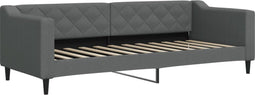 vidaXL - Slaapbank - 80x200 - cm - stof - donkergrijs