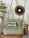 GOOD&MOJO Wandlamp Kalimantan - Bamboe/Zwart - Ø60cm - Binnen Modern