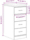 vidaXL - Garagekast - 40x51x85 - cm - massief - grenenhout - betongrijs