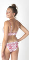 Barts Galia Bralette - Gevoerde triangel bikini top - Uitneembare vulling - Roze zebraprint