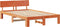 vidaXL - Ligbed - met - Hoofdbord - Wax - Bruin - 120x190 - cm - Massief - Grenenhout