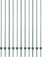 vidaXL - Hekpalen - 11 - stuks - U-Channel - Groen - 150 - cm - Staal