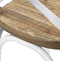Alterego Ranch - Houten Keukenstoel - Oude Walnoot Afwerking - 50x47x89cm