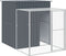 vidaXL - Kippenhok - met - ren - 165x659x181 - cm - gegalvaniseerd - staal - antraciet