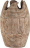 J-Line vaas Onregelmatig - hout - naturel - large - 43 cm hoog