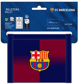 F.C. Barcelona - Portefeuille - 12,5 x 9,5 x 1 cm - Blauw Kastanjebruin (2025)