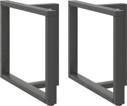 vidaXL - Eettafelpoten - 2 - st - T-vormig - 100x35x(72-73) - cm - staal - antraciet