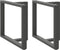 vidaXL - Eettafelpoten - 2 - st - T-vormig - 100x35x(72-73) - cm - staal - antraciet