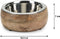 Designed by Lotte Mandira - Hondenvoerbak - Hout + RVS bakje - 16,5 cm
