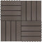 vidaXL - Terrastegels - 11 - stuks - 30 - x - 30 - cm - WPC - 1 - m2 - bruin