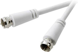 SpeaKa Professional SP-7869980 - Satelliet Aansluitkabel F-stekker naar F-stekker 10 m - Wit