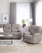 BERGEN - TV-fauteuil - Beige - Polyester