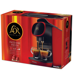 Philips L'Or Barista Sublime LM9012/51 - Koffiecupmachine - Dubbel shot - Rood & Zwart