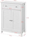 SoBuy FRG238-W - Badkamerkast - 1 lade 2 deuren - Wit 60x87x35cm