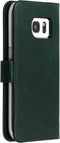 Selencia Galaxy S7 - Echt Lederen Bookcase - Ruimte voor 3 pasjes - Groen
