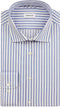 Seidensticker slim fit overhemd - popeline - strijkvrij - blauw gestreept - Boordmaat: 42