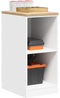vidaXL - Garagekast - 40x51x85 - cm - massief - grenenhout - wit