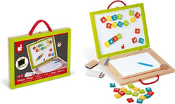 Janod - 4-In-1 Magische Koffer - Met 42 Magneten en Krijtjes - Geschikt vanaf 3 jaar