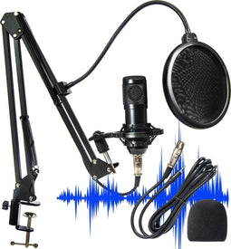 Xeca Studio Microfoon - USB Plug & Play - Incl. Microfoonarm & Plopkap - 192kHz (1 stuk)