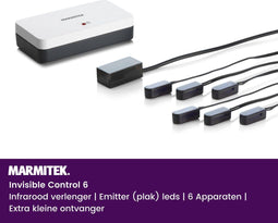 Marmitek Invisible Control 6 - Infrarood verlenger - Bedien tot 6 apparaten in gesloten kast - USB voeding
